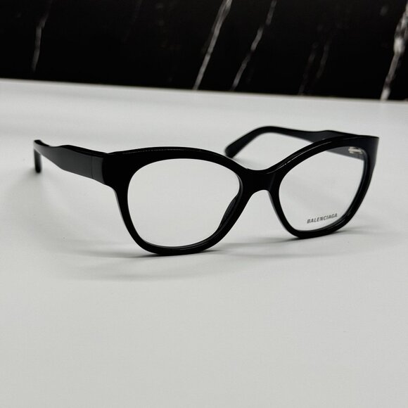 NEW BALENCIAGA BB0213O 001 CAT EYE BLACK WOMEN EYEGLASSES BALENCIAGA - Picture 4 of 8